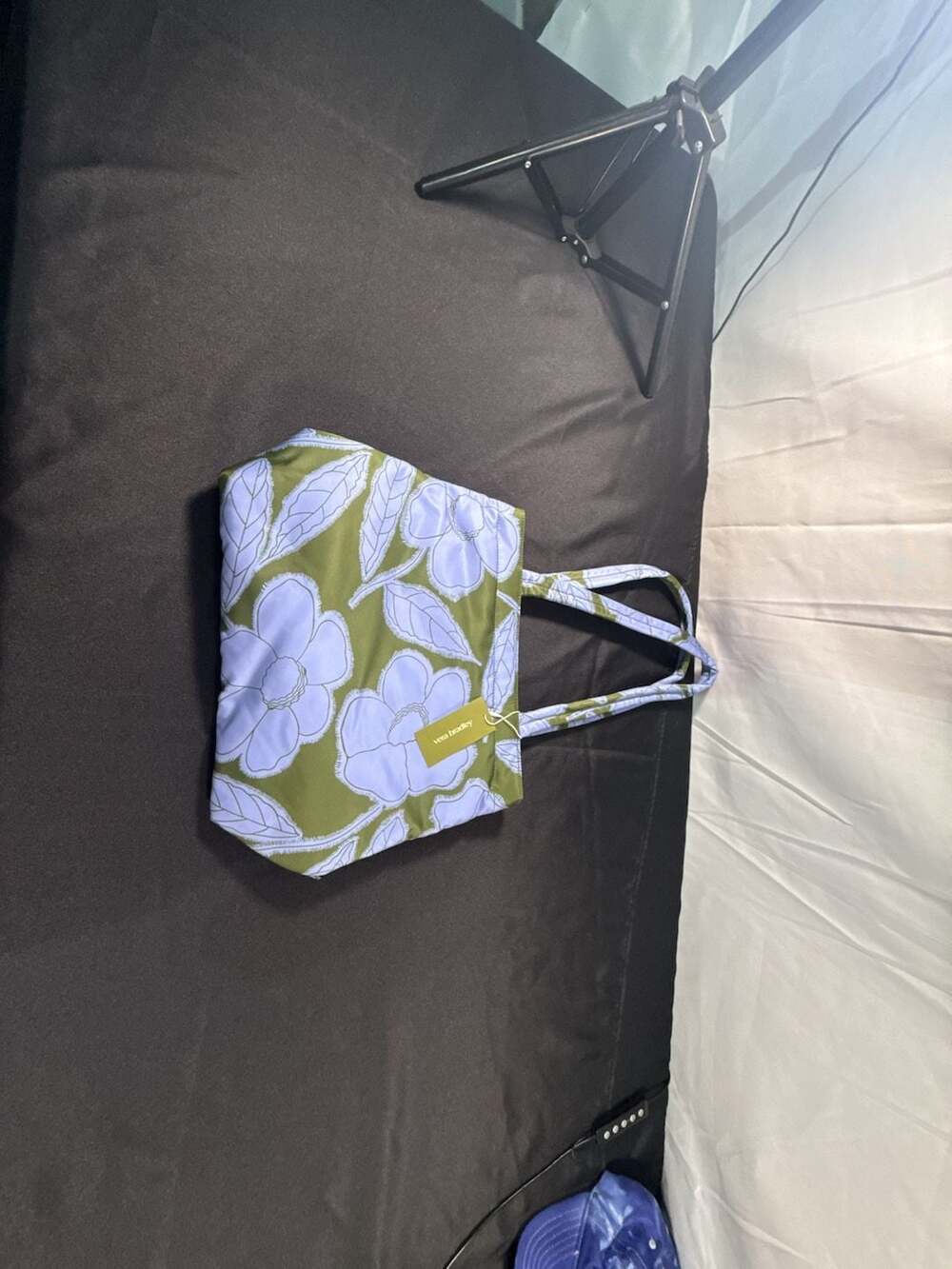 Vera Bradley Original Zip Tote Bag Floral Green